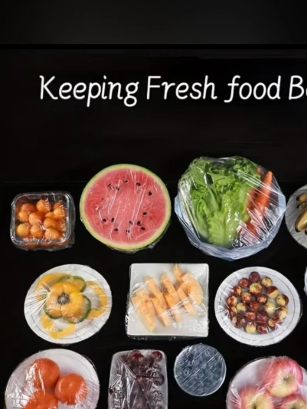 Title: 500pcs Reusable Elastic Food CoversDescription: Stretchable disposable